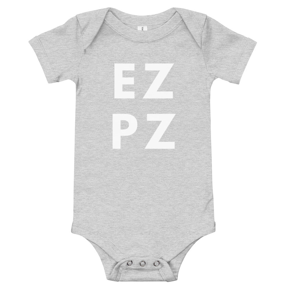 EZ PZ, easy peasy lemon squeezy, Baby short sleeve one piece, baby onsie