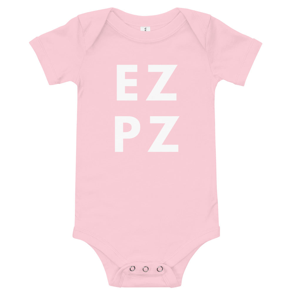 EZ PZ, easy peasy lemon squeezy, Baby short sleeve one piece, baby onsie