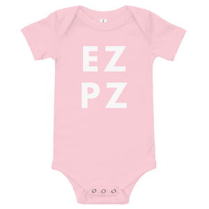 EZ PZ, easy peasy lemon squeezy, Baby short sleeve one piece, baby onsie
