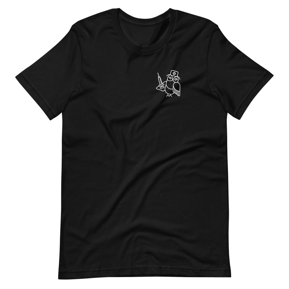 Night owl nurse (front), nursing (back)