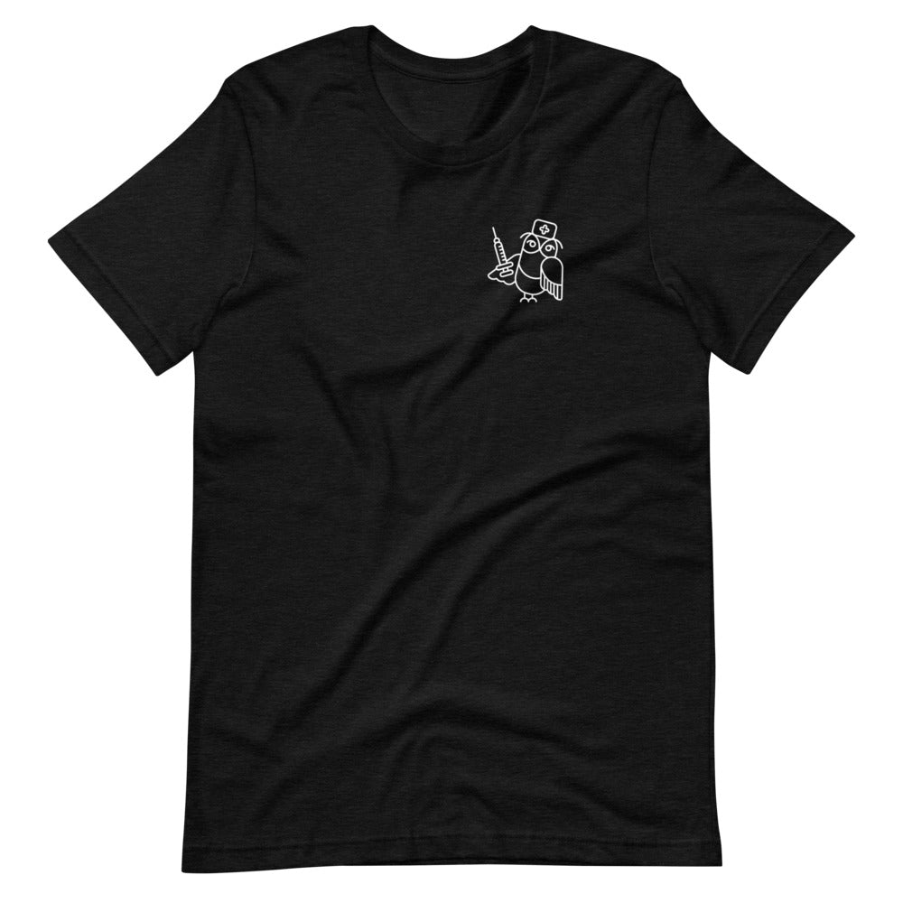 Night owl nurse (front), nursing (back)