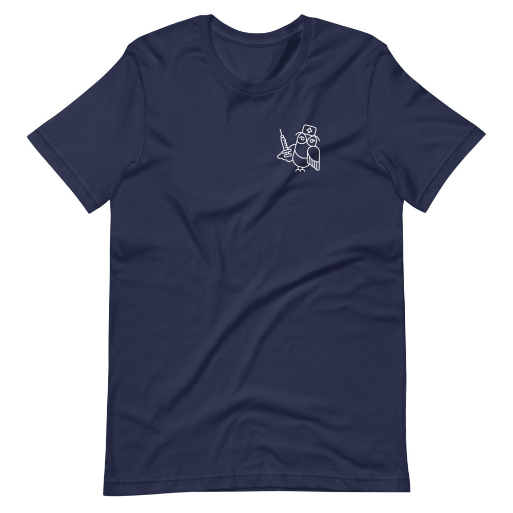 Night owl nurse (front), nursing (back)