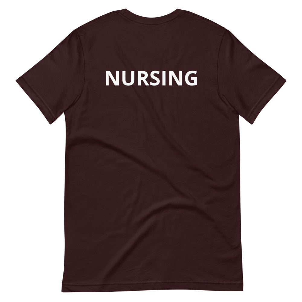 Night owl nurse (front), nursing (back)