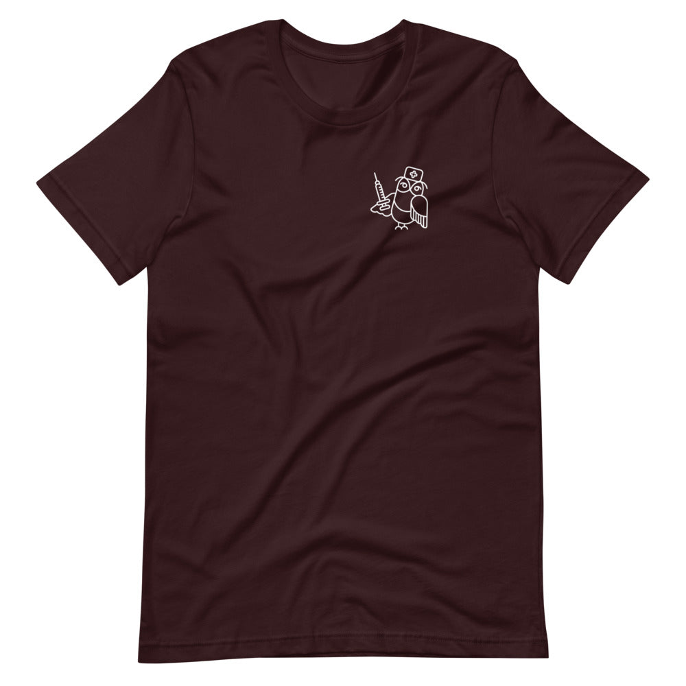 Night owl nurse (front), nursing (back)