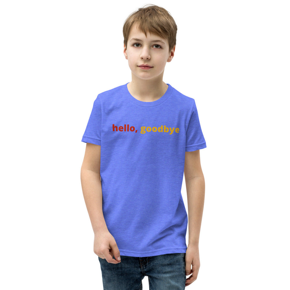 Boys (Youth Short Sleeve T-Shirt) | hello, goodbye