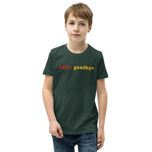 Boys (Youth Short Sleeve T-Shirt) | hello, goodbye