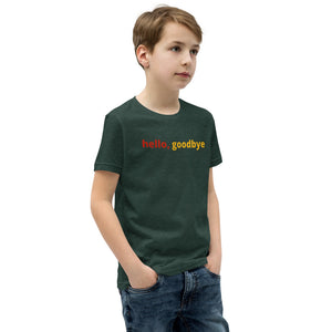 Boys (Youth Short Sleeve T-Shirt) | hello, goodbye