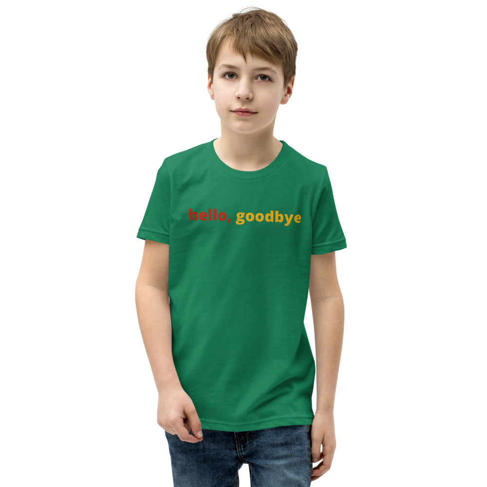 Boys (Youth Short Sleeve T-Shirt) | hello, goodbye