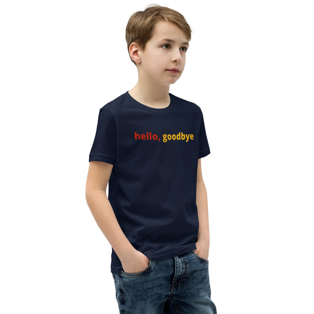 Boys (Youth Short Sleeve T-Shirt) | hello, goodbye