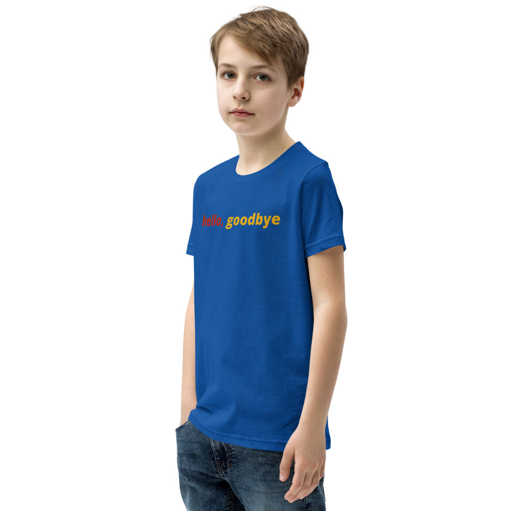 Boys (Youth Short Sleeve T-Shirt) | hello, goodbye