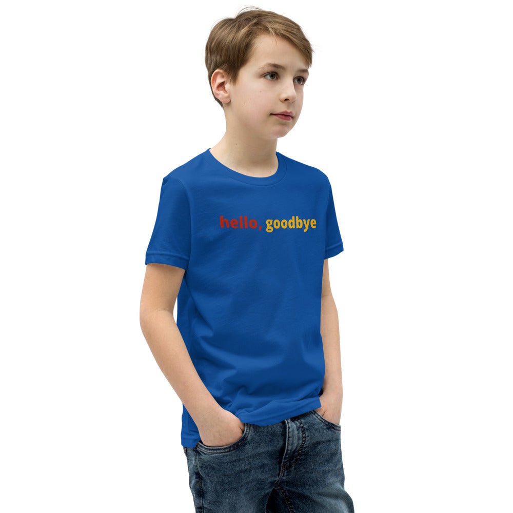 Boys (Youth Short Sleeve T-Shirt) | hello, goodbye