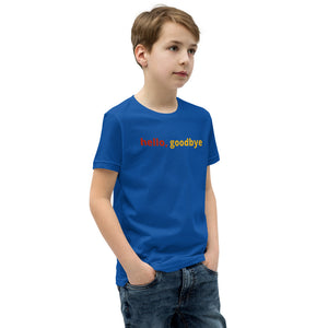 Boys (Youth Short Sleeve T-Shirt) | hello, goodbye